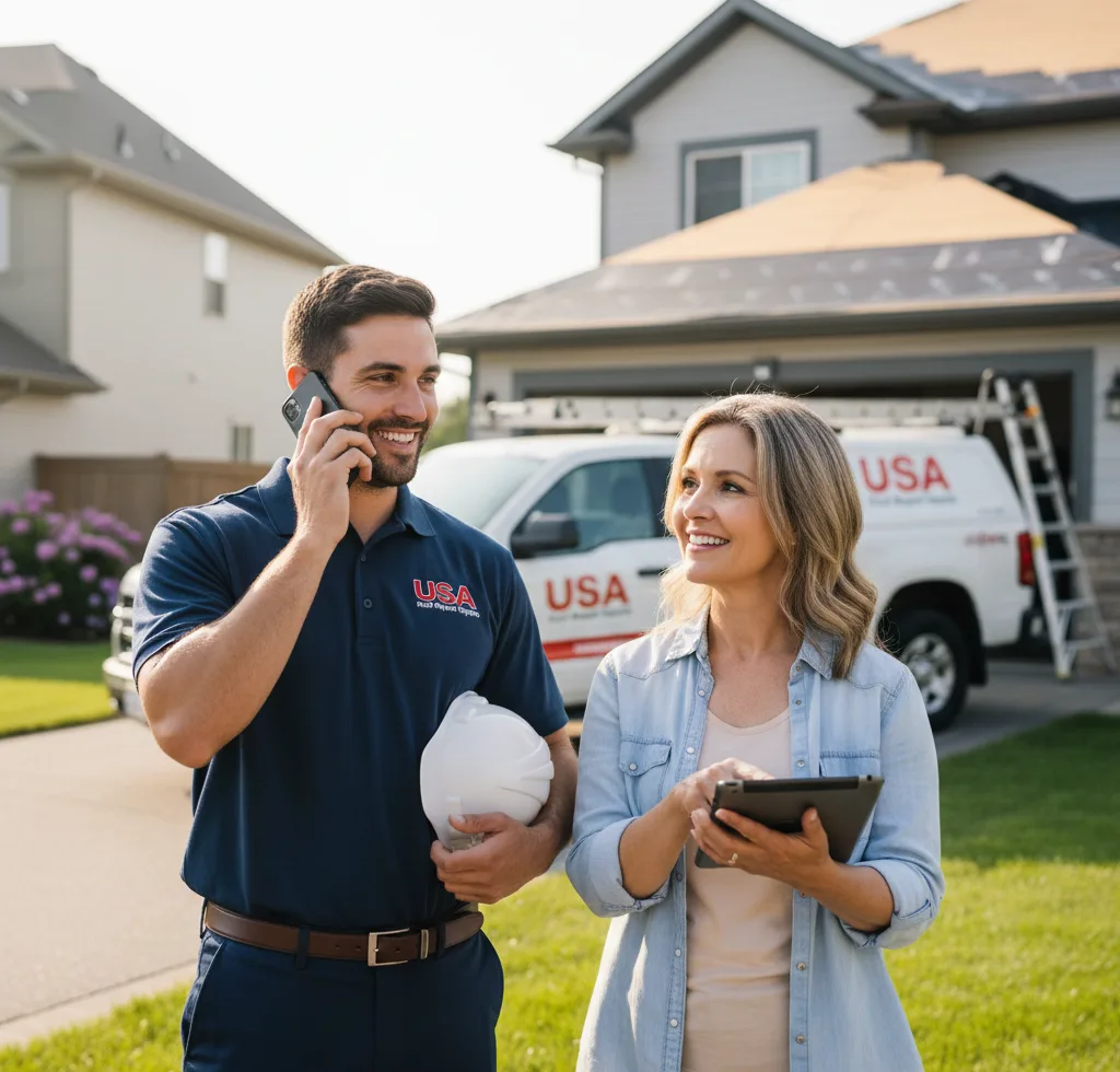 USA Roof Repair Experts customer support in Carmel